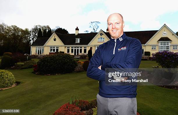 Craig Shave of Whetstone Golf Club winner of the PGA Professional Championship - Midland Qualifier at Little Aston Golf Club on April 29, 2016 in...