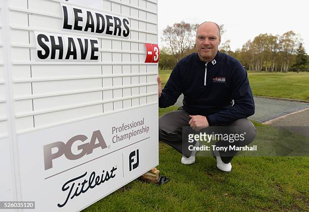 Craig Shave of Whetstone Golf Club winner of the PGA Professional Championship - Midland Qualifier at Little Aston Golf Club on April 29, 2016 in...