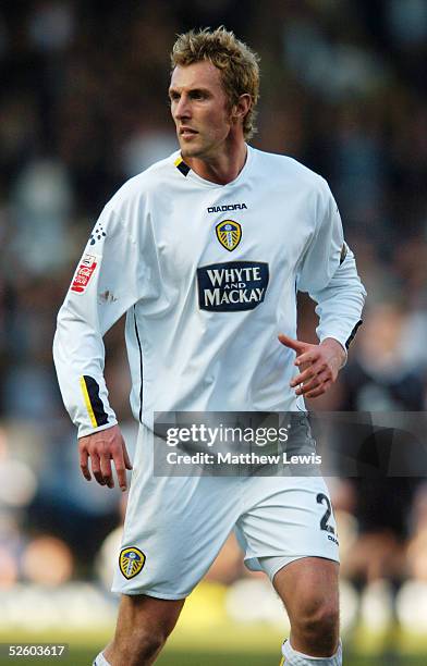 Rob Hulse of Leeds United in action during the Coca-Cola Championship match between Leeds United and Gillingham at Elland Road on March 12, 2005 in...
