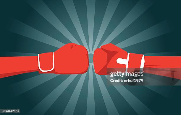 ilustraciones, imágenes clip art, dibujos animados e iconos de stock de boxeo, desafío conquistando la adversidad, deportes, expresando positividad; - guante de boxeo