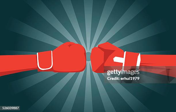 ilustrações, clipart, desenhos animados e ícones de boxe, desafio, superando as dificuldades, esporte, expressando positivity - ringue de boxe