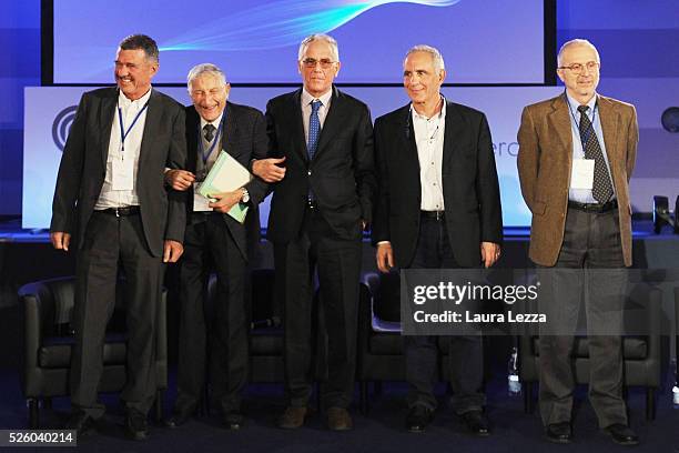 Italian internet pioneers Stefano Trumpy, Gianfranco Capriz, Luciano Lenzini, Antonio Blasco Bonito, Marco Sommani gather to celebrate the 30th...