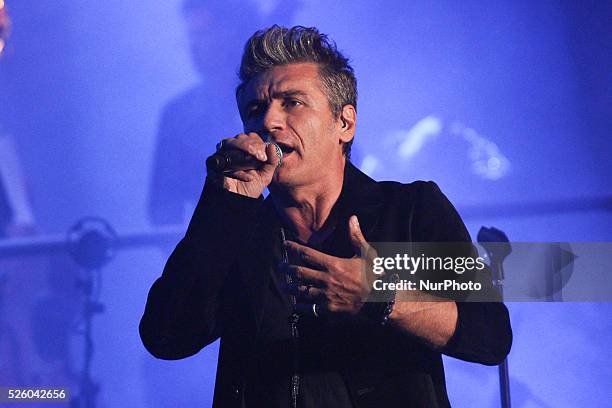 Italian singer, Luciano Ligabue performs in the first day of the tour Arena 2013 into Arena di Verona, Italy, on September 16, 2013. The six...