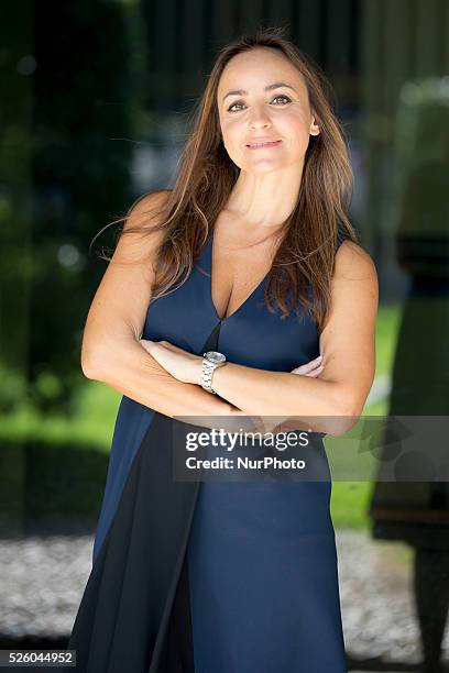 Camilla Razvonich during the photocall of &quot;Kilimangiaro&quot; Rai 3 Program, in Rome, on October 9, 2014. RAI 3 program dedicated to the...