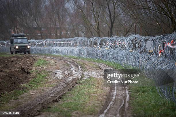 Slovenian soldiers began patrolling the newly built border fence that separates Slovenia from Croatia. The fence was built in December to keep...