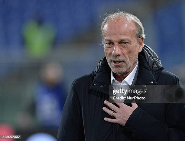 Walter Sabatini during the Italian Serie A football match A.S. Roma vs U.S. Palermo at the Olympic Stadium in Rome, on febraury 21, 2016