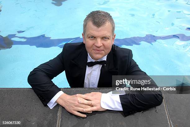 Adrian Chiles attends "The World's Largest Formal Underwater Dinner Party", a Guinness Book Of Records attempt at The Park Club.