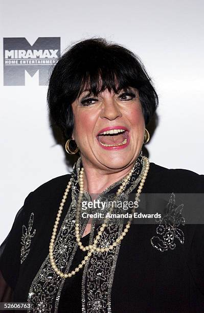 Actress JoAnne Worley arrives at "What a Pair! 3" at UCLA's Royce Hall on April 8, 2005 in Westwood, California. Proceeds from the celebrity concert...