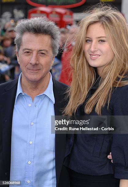 Actor Dustin Hoffman and daughter Alexandra Hoffman attend the European premiere of "Mr.Magorium's Wonder Emporium" at Empire, Leicester Square in...