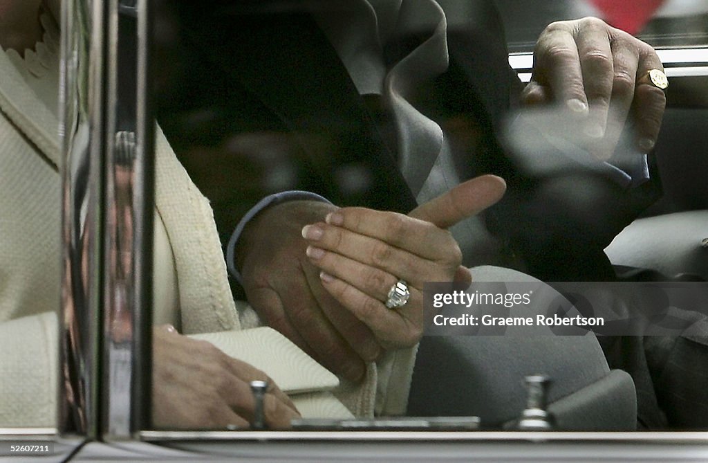 HRH Prince Charles & Mrs Camilla Parker Bowles Marry At Guildhall Civil Cer