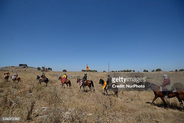 Israelis take part in the reenactment of the Hattin Battle in Horns of Hattin, North of Israel on July 4'th 2015. The Battle of Hattin took place on...