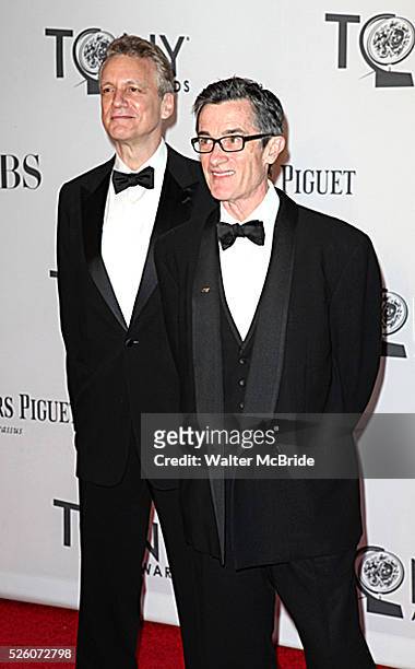 Rick Elice and Roger Rees pictured at the 66th Annual Tony Awards held at The Beacon Theatre in New York City , New York on June 10, 2012. �� Walter...