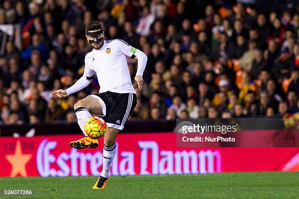 Antonio Barragan of Valencia cf during the match between Valencia CF vs RCD Espanyol, for the day 24 of LFP game, played at Mestalla Stadium on 13th...