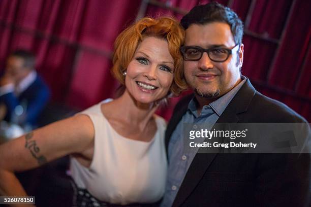 Actress Patsy Pease and Director Gregori J. Martin attend the LANY Entertainment Presents "The Bay" Pre-Emmy Party at the St. Felix on April 28, 2016...