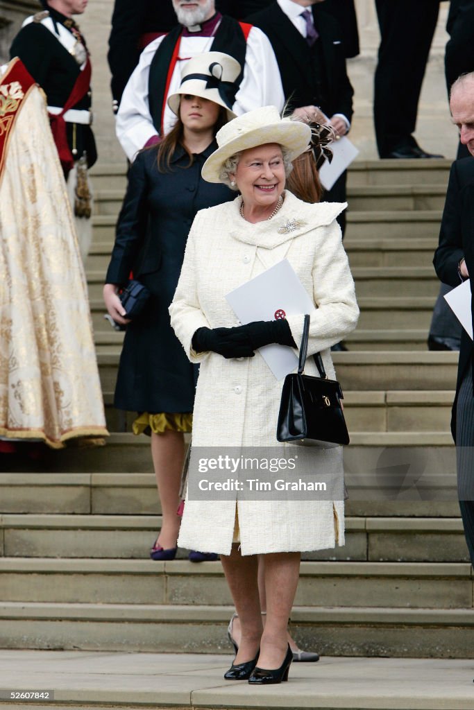 Queen at Royal Marriage Blessing At Windsor Castle