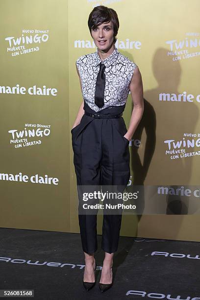 Spanish actress Paz Vega attends the Marie Claire Prix de la Moda 2015 at the Callao cinema on November 19, 2015 in Madrid, Spain