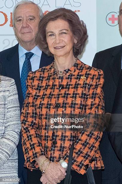 Queen Sofia attends CREFAT Foundation Awards 2015 at Cruz Roja building on November 27, 2015 in Madrid, Spain.