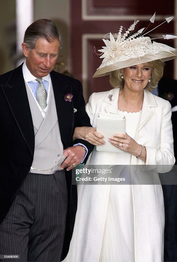 HRH Prince Charles & Mrs Camilla Parker Bowles Marry At Guildhall Civil Ceremony