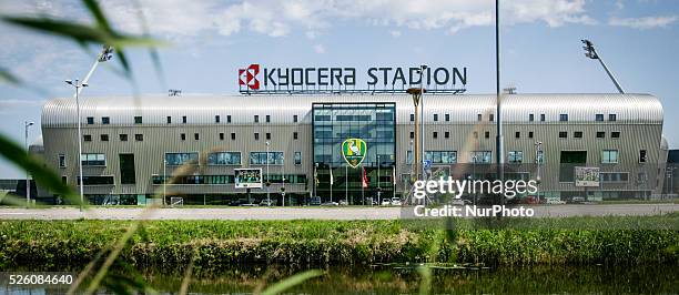 The Kyocera stadium, home of ADO Den Haag football club is seen on Friday, August 7th 2015. Fans of the club will be marching in the hundreds on...