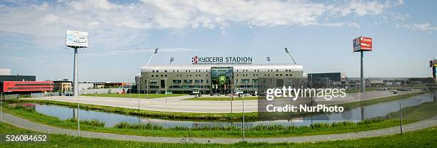 The Kyocera stadium, home of ADO Den Haag football club is seen on Friday, August 7th 2015. Fans of the club will be marching in the hundreds on...