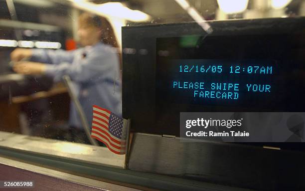 The New York City subway system continues to operate as midnight deadline for strike comes to a pass on Thursday, December 15 2005, in New York City....