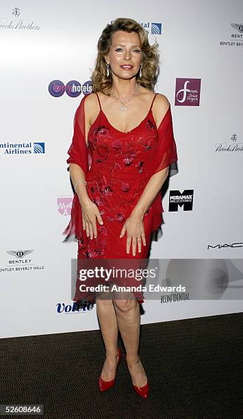 Actress Cheryl Ladd arrives at "What a Pair! 3" at UCLA's Royce Hall on April 8, 2005 in Westwood, California. Proceeds from the celebrity concert...