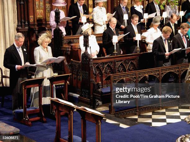 The Prince of Wales, Prince Charles, and The Duchess Of Cornwall, Camilla Parker Bowles, attend the Service of Prayer and Dedication blessing their...