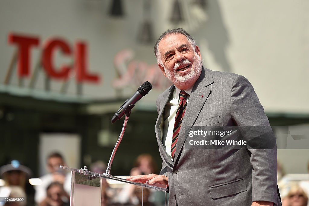 TCM Classic Film Festival 2016 - Hand And Footprint Ceremony: Francis Ford Coppola