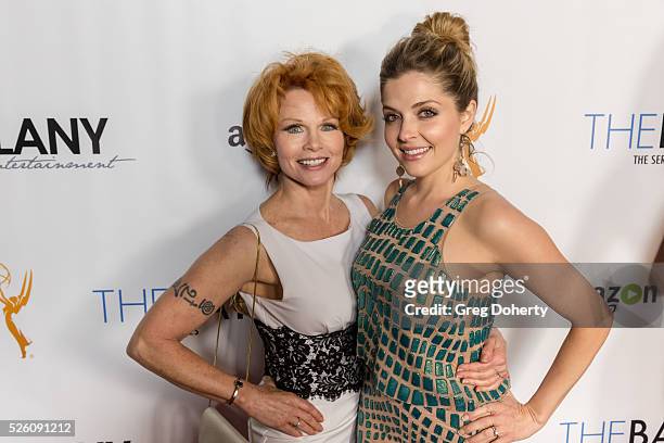 Actresses Patsy Pease and Jen Lilley attend the LANY Entertainment Presents "The Bay" Pre-Emmy Party at the St. Felix on April 28, 2016 in Hollywood,...