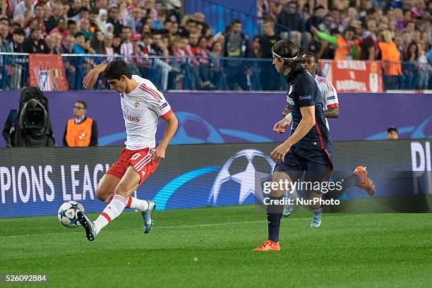 Fellipe Luis Player of At Madrid, during the UEFA Champions League group C soccer match between Atletico Madrid and Benfica Lisbon at Vicente...