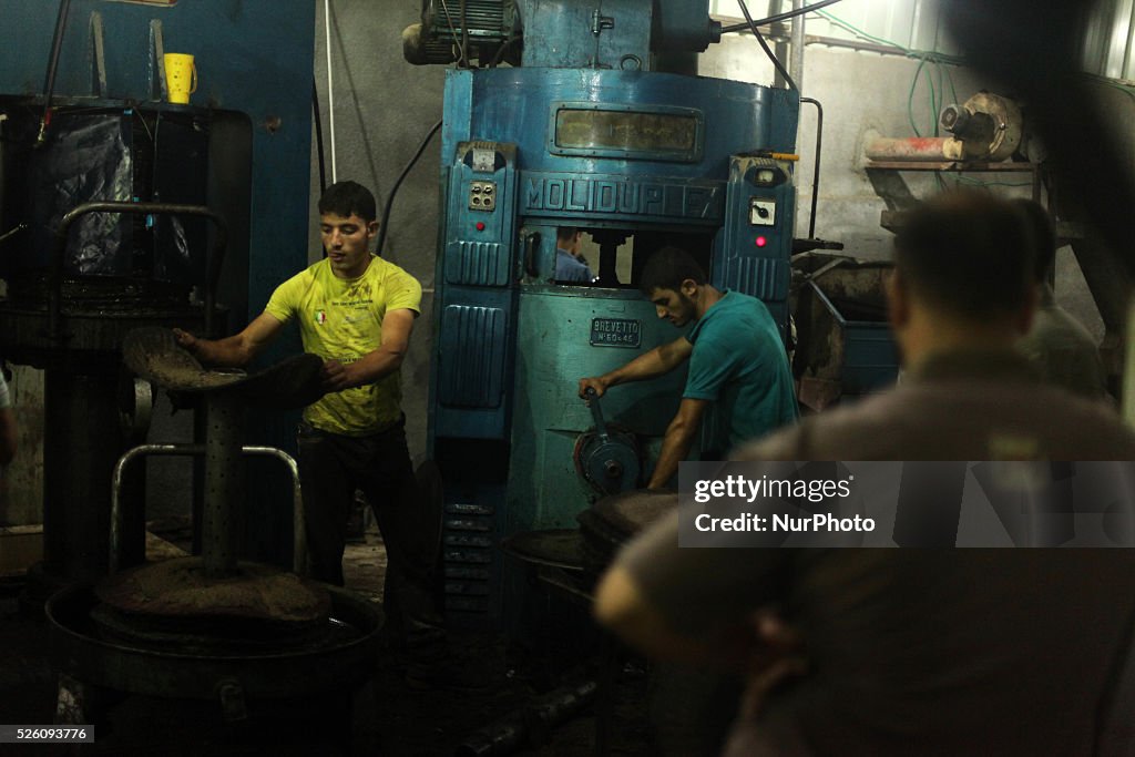 Olive oil manufactured in gaza city