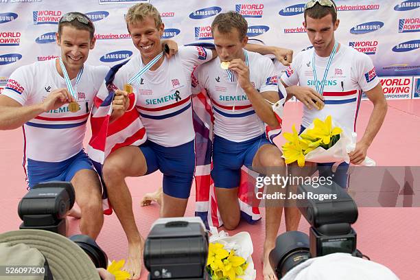 Rowing, Great Britain Men's Lightweight Four, Richard Chambers, Paul Mattick, Rob Williams, Chris Bartley, Coach: Rob Morgan, British National Rowing...