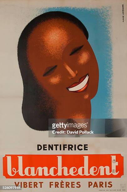 Ca 1930s poster of smiling Black woman