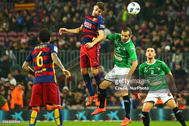 December 02 - SPAIN: Munir El Haddadi during the match against FC Barcelona and CF Villanovense, corresponding to the round 4 of the spanish Kimg...