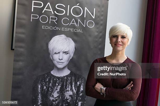 The singer Pasión Vega presents the album &quot;Passion for Cano&quot;, in Madrid, on November 30, 2015.