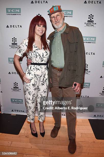Host and reporter Alicia Malone and actor James Cromwell attend 'Lassie Come Home' during day 2 of the TCM Classic Film Festival 2016 on April 29,...