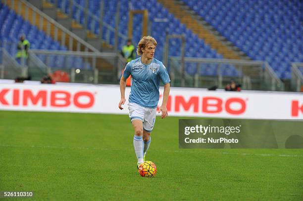 Dusan Basta during the Italian Serie A football match S.S. Lazio vs U.S. Palermo at the Olympic Stadium in Rome, on november 22, 2015.