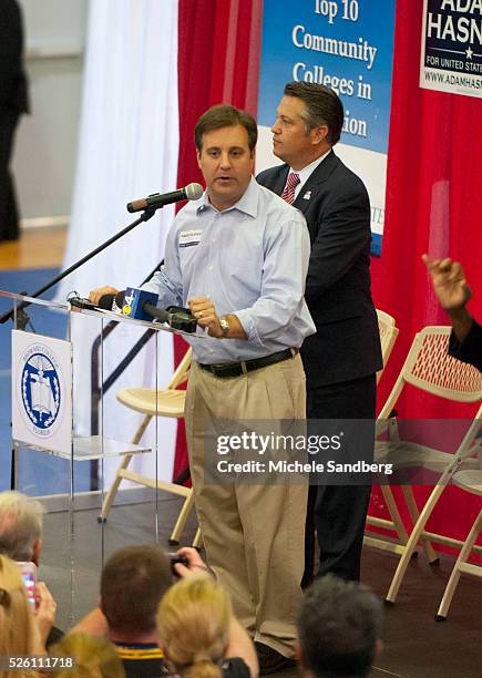 November 5, 2012 ADAM HASNER. Former Secretary of State Condoleeza Rice And Governor Jeb Bush Attend Event In Florida to Support Governor Mitt Romney...