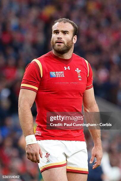Jamie Roberts of Wales during the IRB RWC 2015 match between Wales v Australia - Pool A Match 35 at Twickenham Stadium. London, England. 10 October...