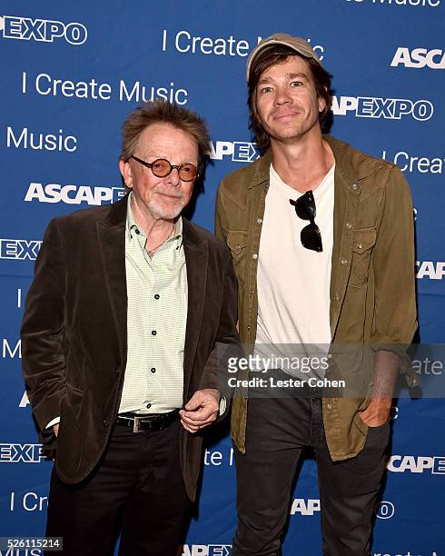 President/Chairman Paul Williams and singer-songwriter Nate Ruess attend the 2016 ASCAP "I Create Music" EXPO on April 29, 2016 in Los Angeles,...