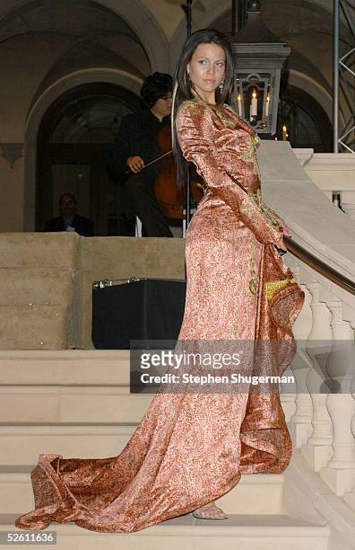 Model poses during the fashion show at Chrysalis' Fourth Annual Butterfly Ball at a private residence on April 9, 2005 in Bel Air, California.