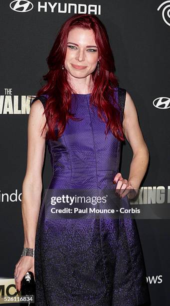 Chloe Dykstra arrives at the AMC Special Screening of The Walking Dead Season 4 Premiere.