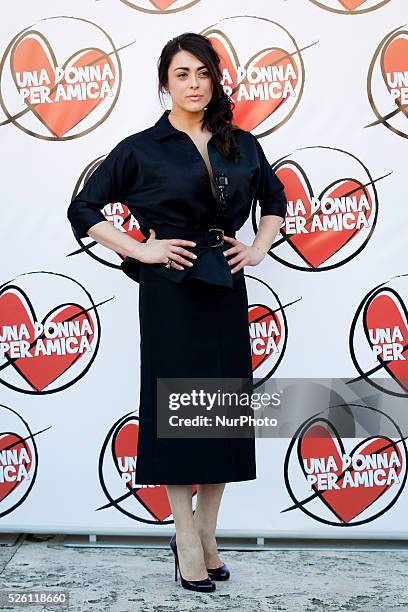 Actress Valentina Lodovini attends "A Woman Friend" photocall in Rome - Cinema Moderno The Space