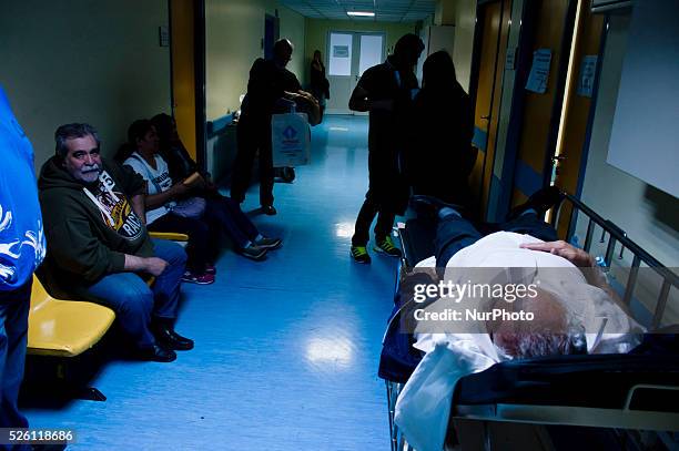 Greece, Athens, 24 of April 2013, Strictly prohibits any kind of photography in Duty hospitals and licenses are not given by the addresses of...