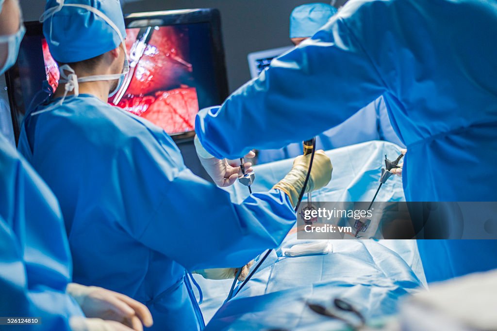Nahaufnahme der Chirurg Betrieb ein Patienten