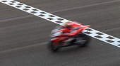 Blur Superbike Crossing Checkered Finish Line