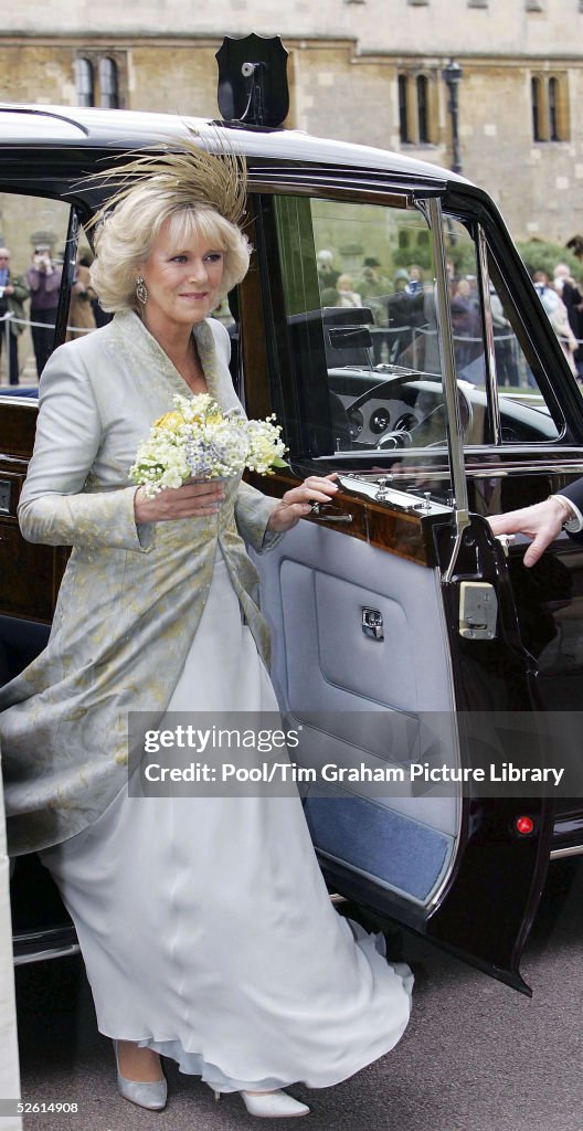 Camilla Arrives for Blessing At Windsor Castle