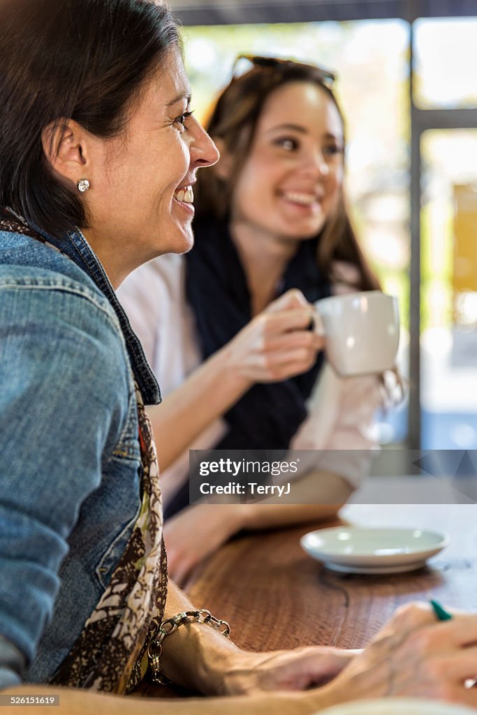 Women Having Conversation Over a Cup of Coffee