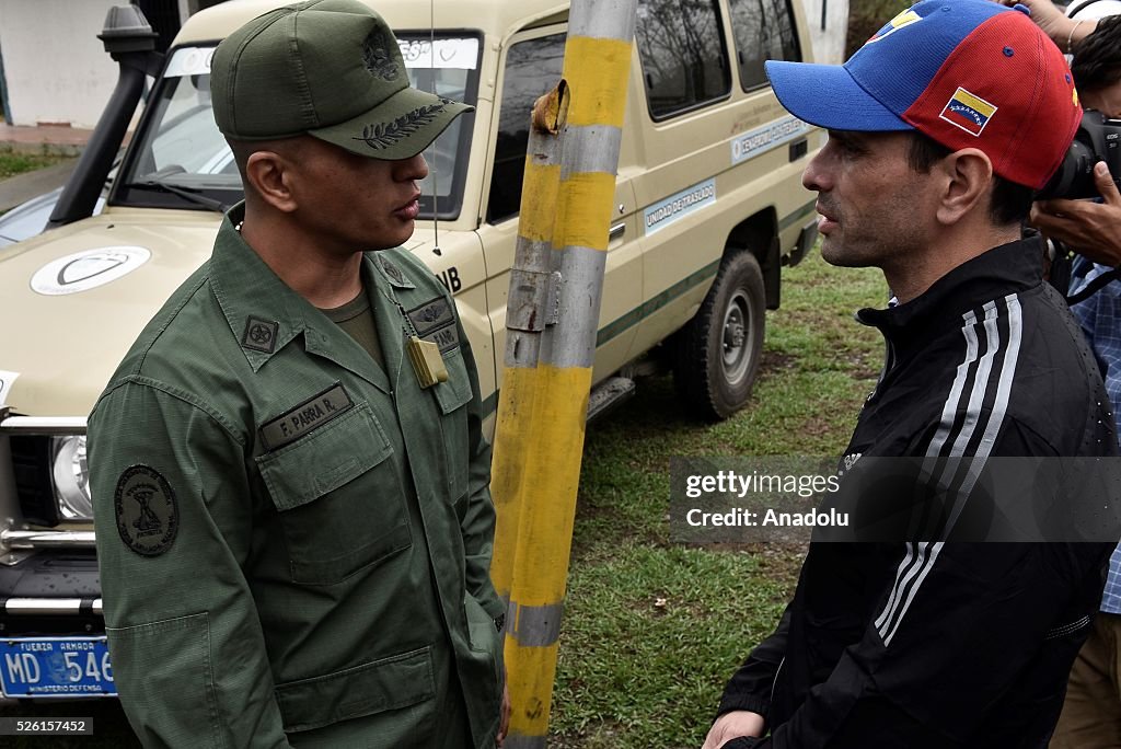 Supporters of jailed opposition leader Leopoldo Lopez in Venezuela