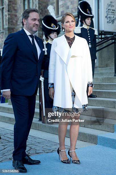 Princess Madeleine of Sweden, and husband Christopher O'Neill arrive for a Concert at the Nordic Museum, on the eve of King Carl Gustaf of Sweden's...